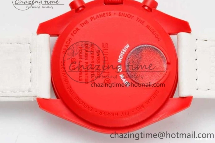 0705 Speedmaster Misson To Mars 1:1 Best Edition White Dial On Nylon Strap Quartz Bold 7862